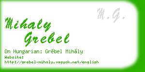 mihaly grebel business card